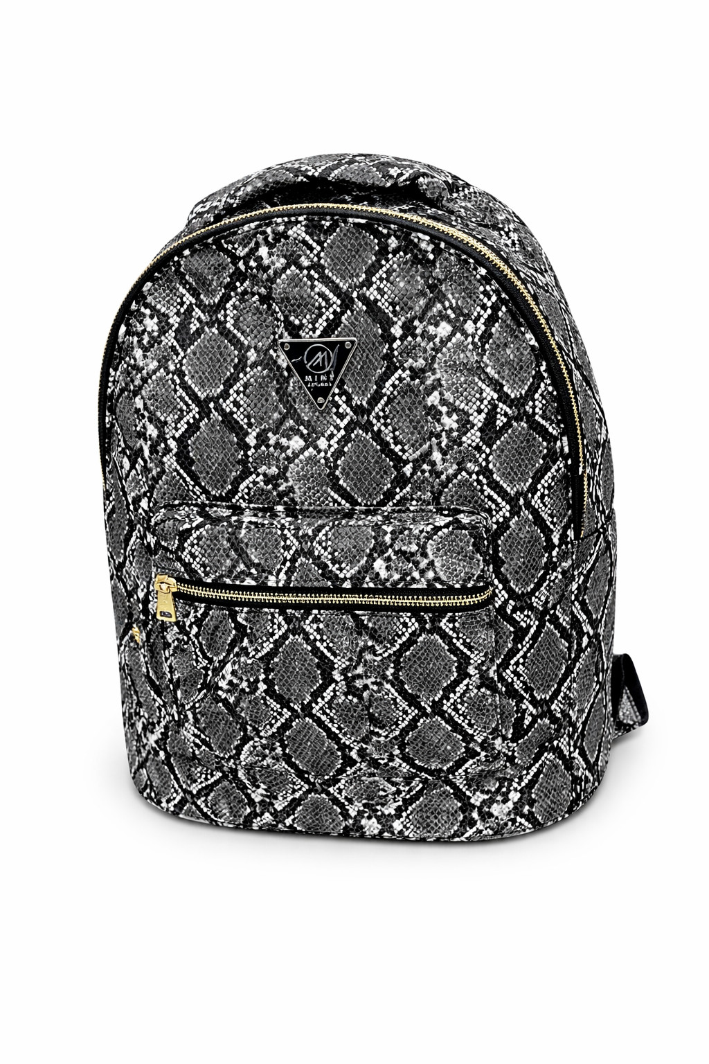 Mint Brand Cobra Leather Backpack – Bold Snakeskin Design