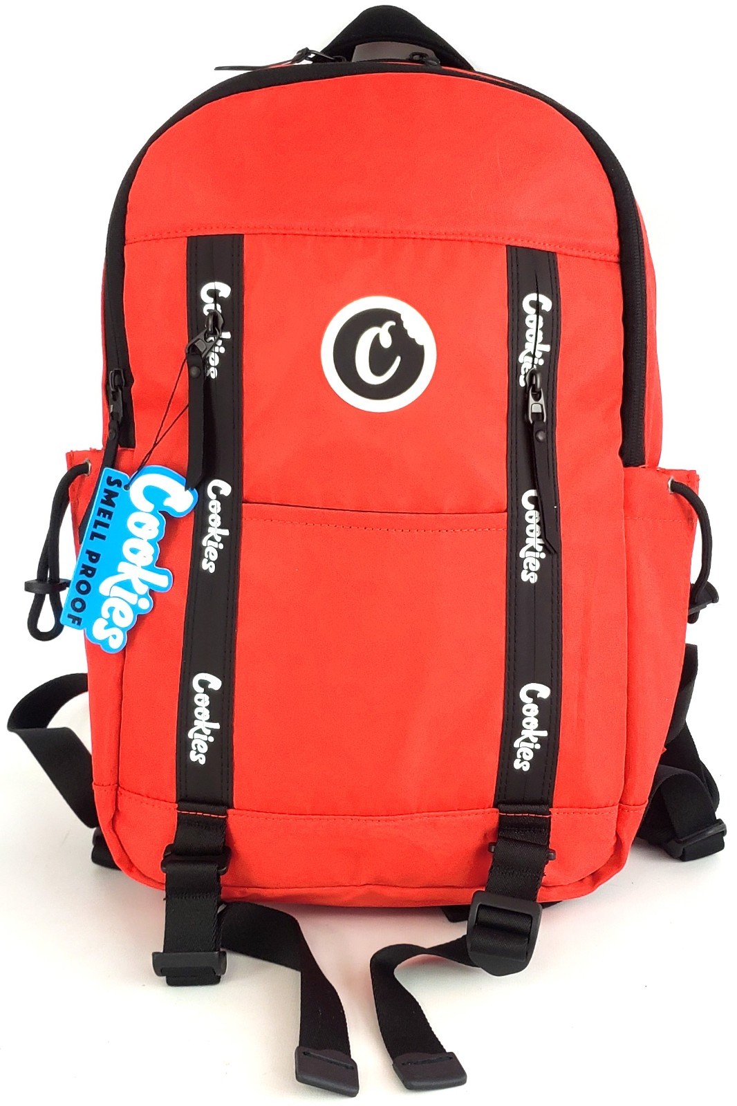 Cookies Sf Charter Smell Proof Large Backpack Red Black & White NWT