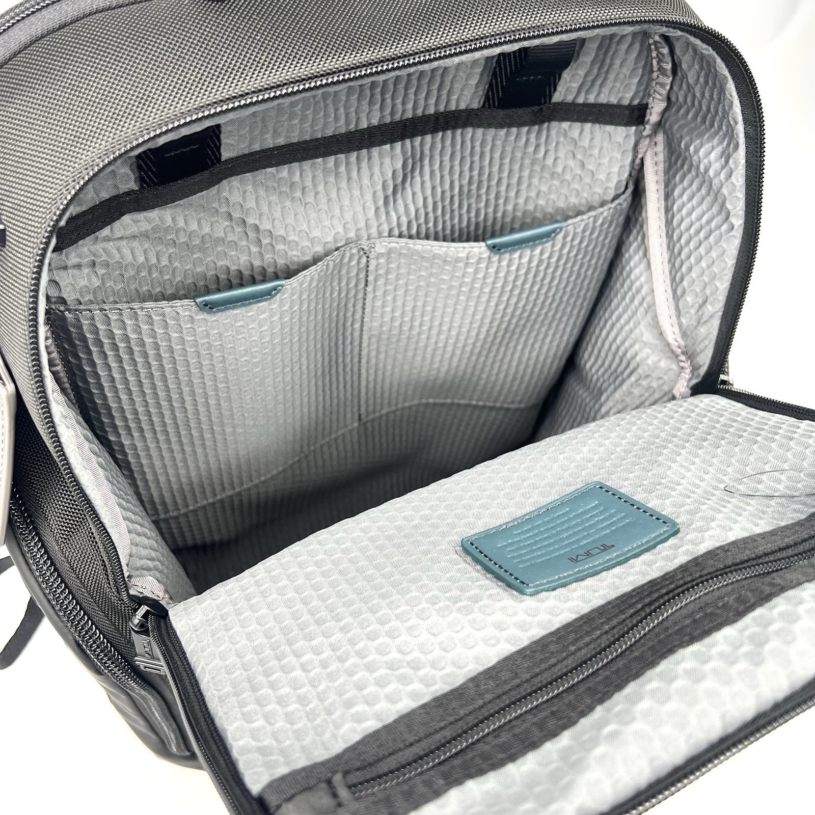 TUMI Alpha Bravo Search Backpack Pavement Blue and Black Laptop Travel Bag Lg
