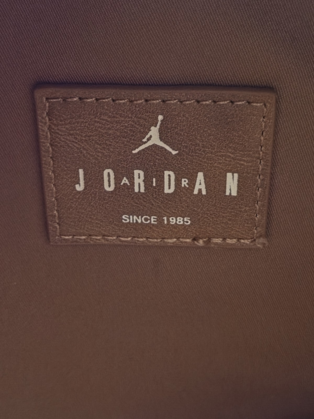JORDAN AIr Jordan Monogram Mini Backpack Coconut Milk/Beige Colorway Faux Leath
