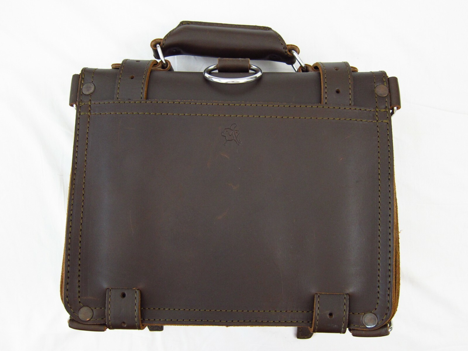 Saddleback Leather 12″ SMALL CLASSIC BRIEFCASE Suede Lined 2-Rivet DCB