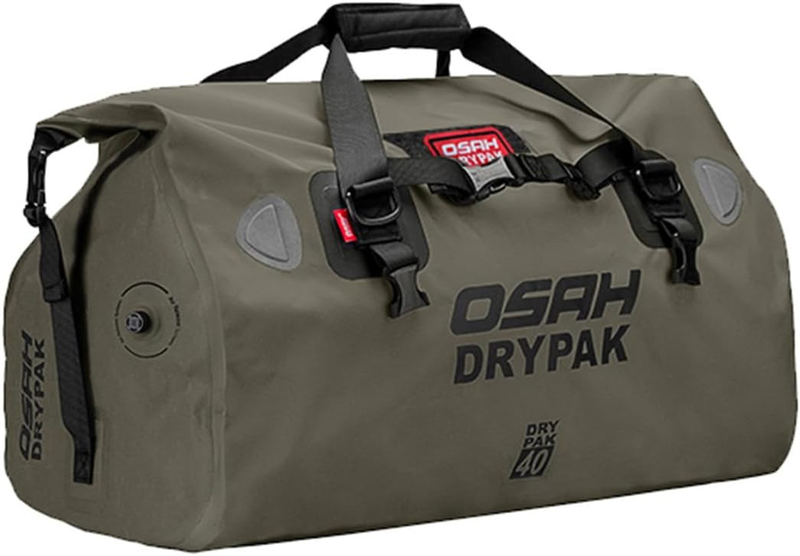 40L Waterproof Duffel Bag – Roll Top Dry Bag for Camping & Travel (Green)