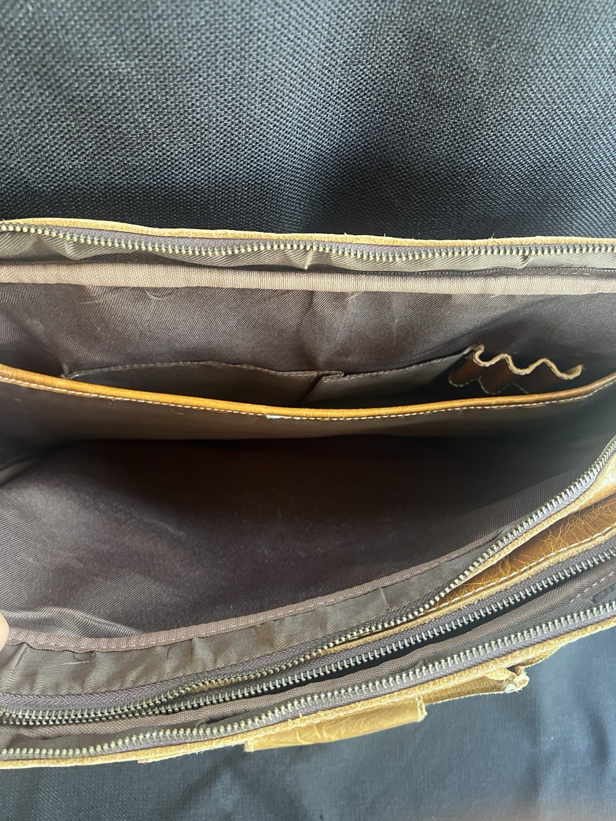 Distressed Handmade Leather messenger laptop computer case shoulder bag