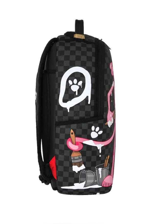 Sprayground PINK PANTHER Backpack🔥New Black Pink White Bookbag Large School Bag