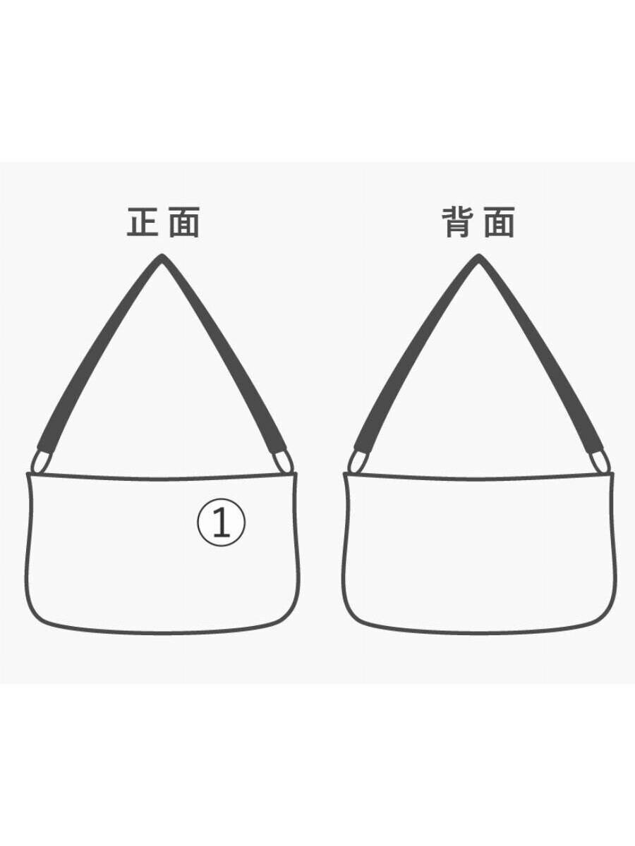 F CE Shoulder Bag, Nylon, Khaki, Solid Color, Lightweight Courier Shoulder Bag