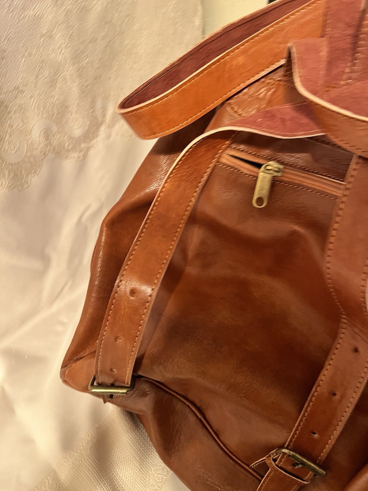 Backpack Genuine Leather – Handmade in Morocco – Large 24″x20″