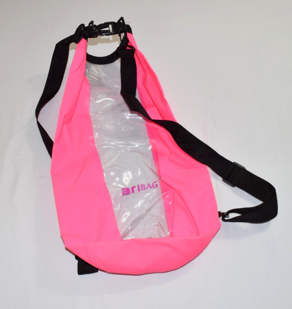 Aribag Clear Backpack Heavy Duty PVC Clear Semi Transparent Backpack See Through