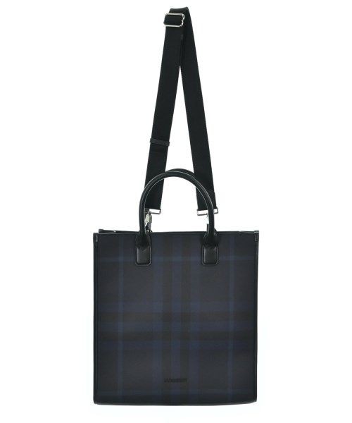 Authentic Burberry Men’s Shoulder Bag Checked Canvas, Size Not Specified, Used C