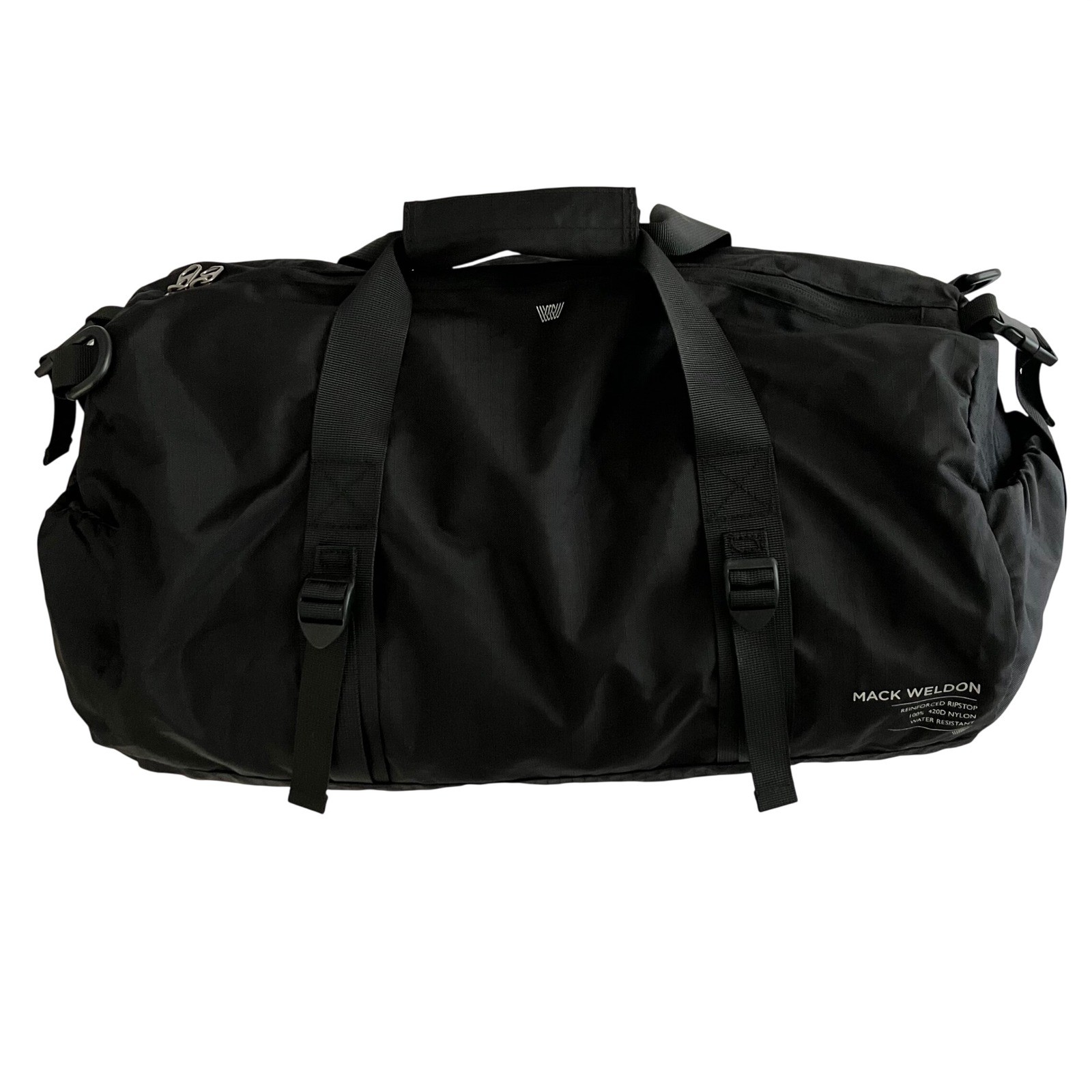 Mack Weldon Packable Duffel Gym Bag Ripstop Nylon Water Resistant 17.5″X9″X9.5″