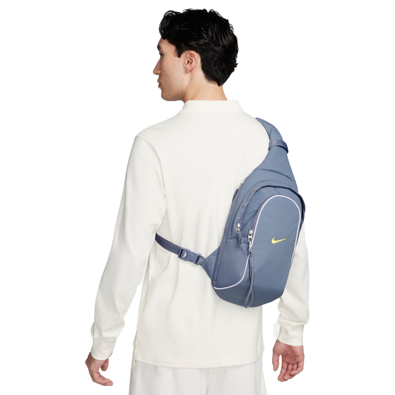 Nike Sportswear Essentials (8L) Ashen Slate/White/Orange DJ9796-493 Sling Bag