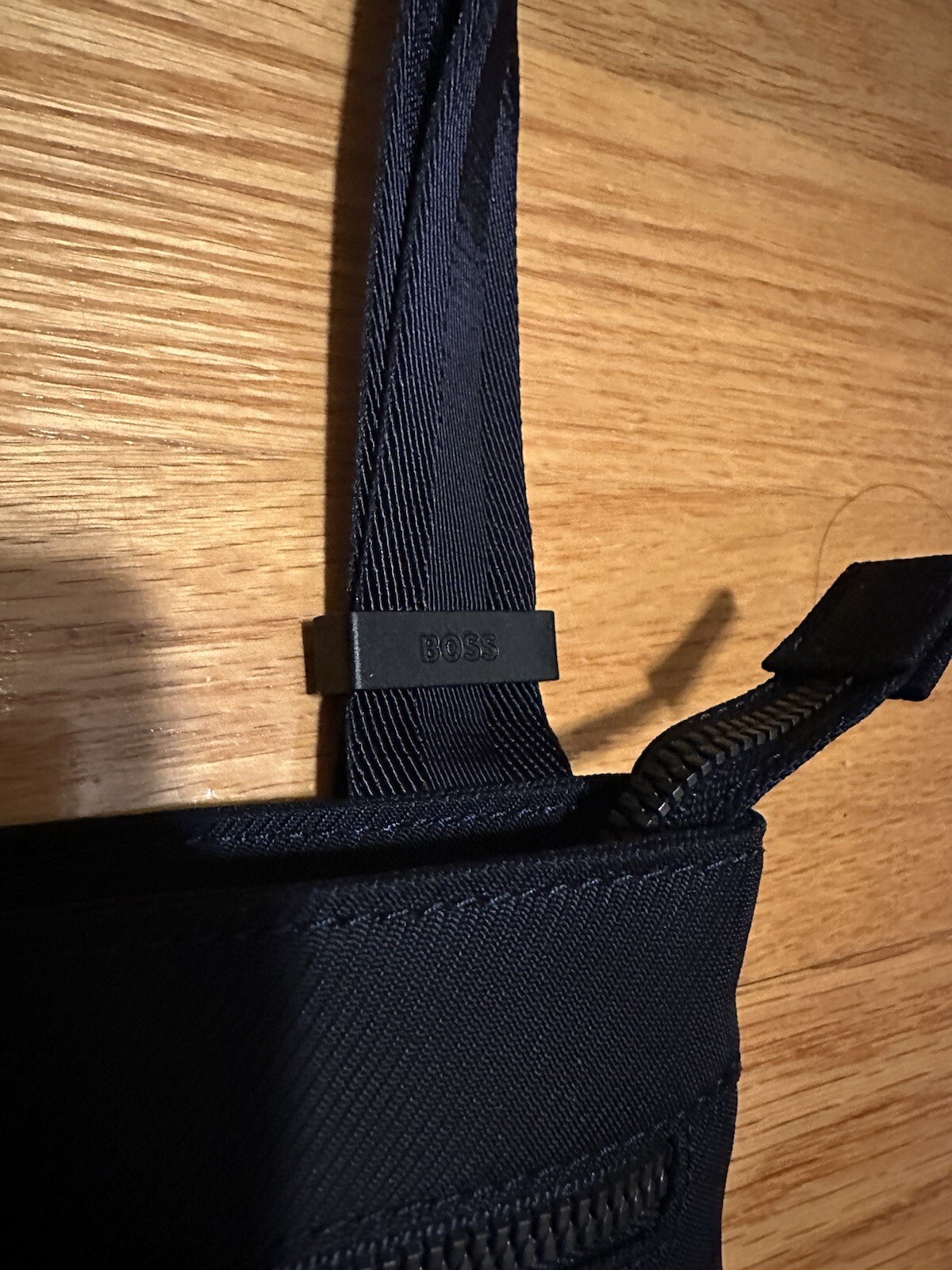NEW BOSS ENVELOPE BAG CIRCULAR LOGO DARK BLUE CROSSBODY UNISEX 9.8” x 9.25”