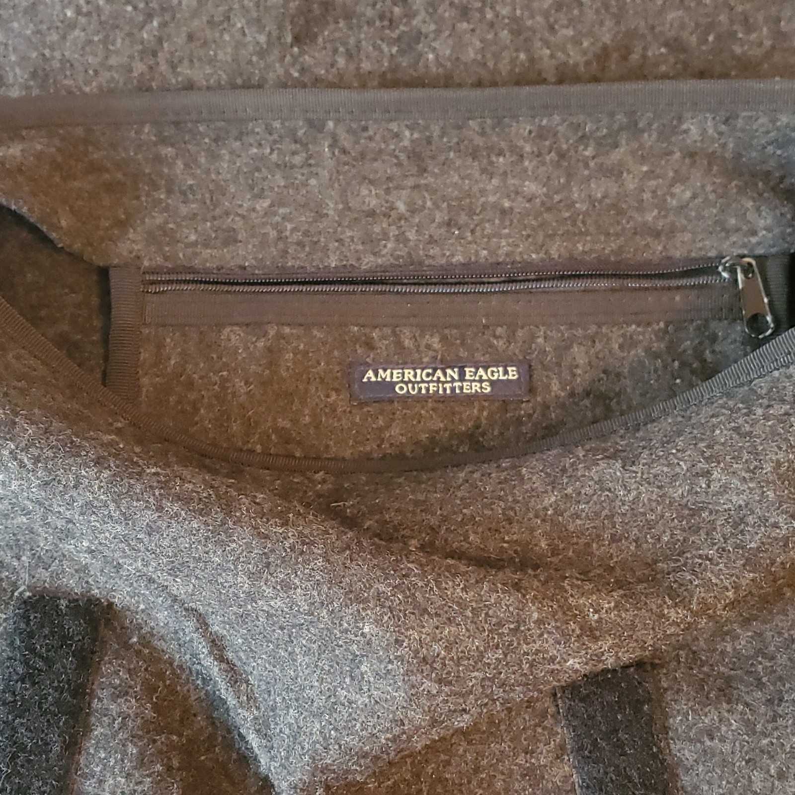 American Eagle Outfitters Dark Gray Messenger Bag Adjustable Strap,Side Pockets