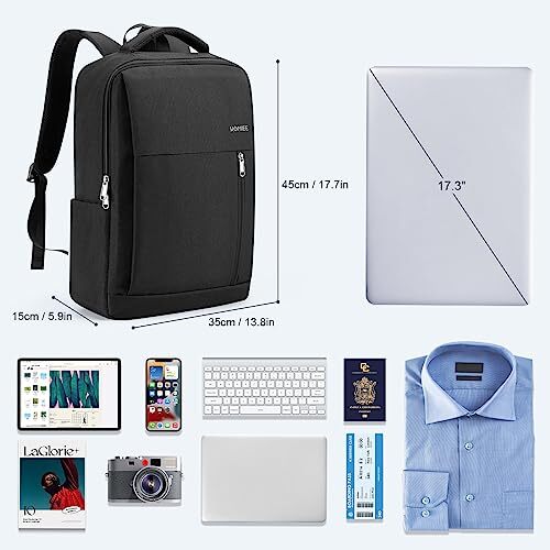 17 Inch Laptop Backpack Slim Durable Business Computer Travel Backpack with
