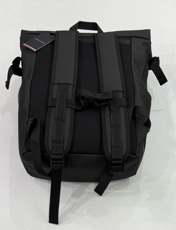 Tommy Hilfiger Men’s Rolltop Backpack, Black, One Size