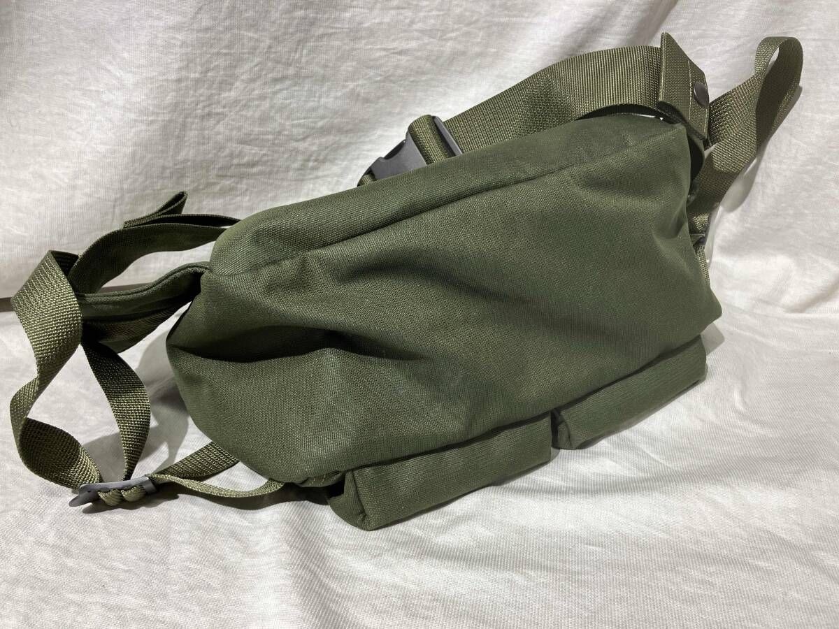 Authentic PORTER Green 2-Way Body Shoulder Bag 17cm x 33cm x 12cm Damaged