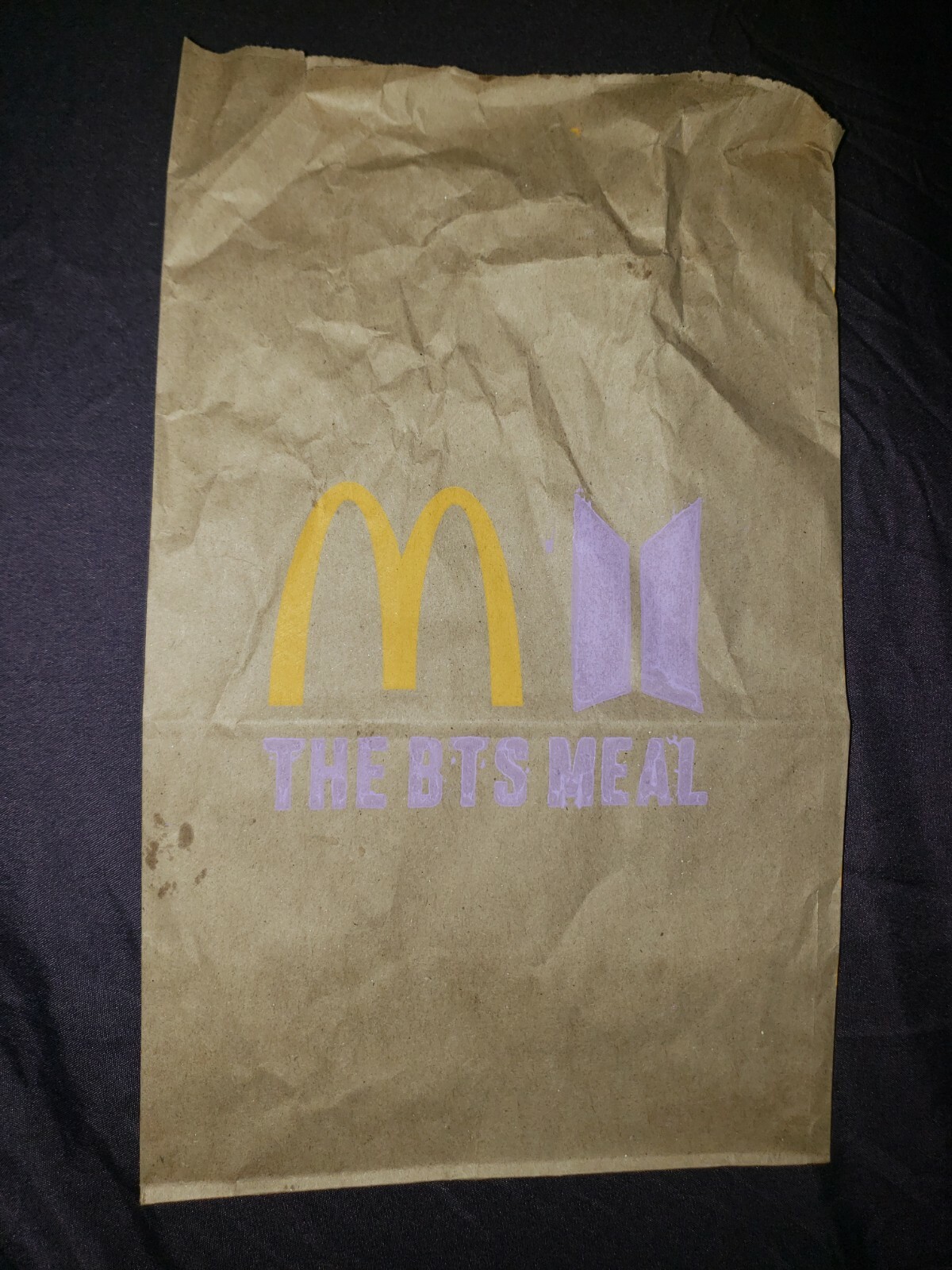 Used Authentic BTS Meal Bag