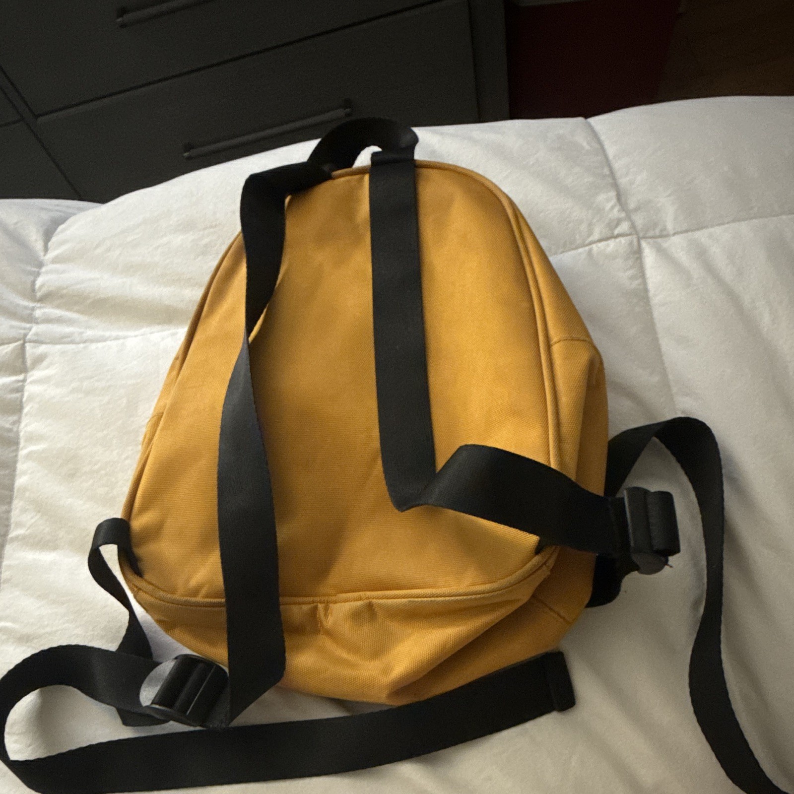 FILA Yellow/Black Logo Backpack Zip Closure Adjustable Straps Unisex Adult