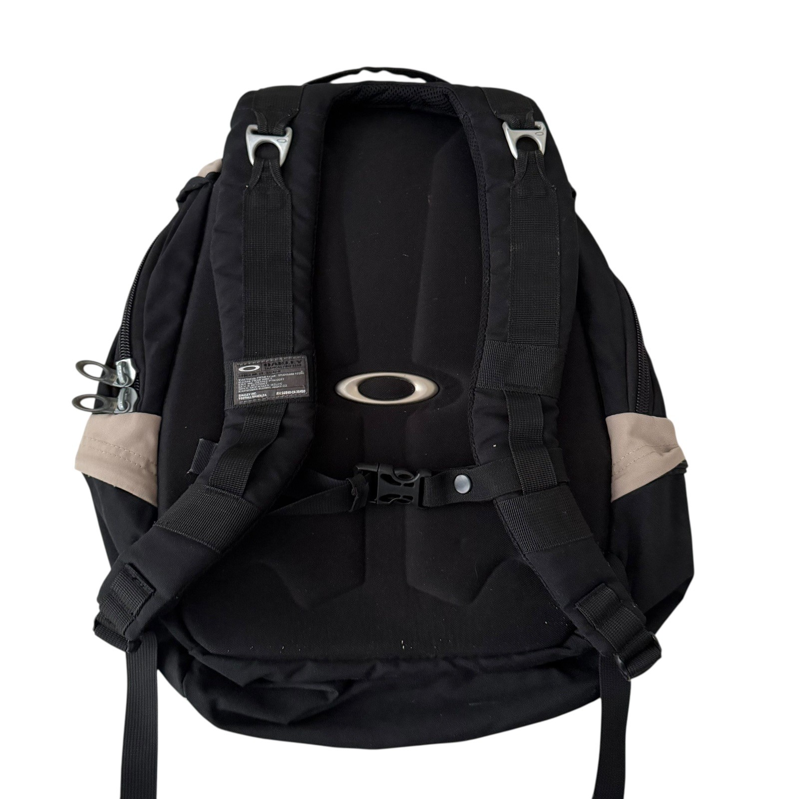 OAKLEY ICON BACKPACK Y2K 00s Beige Vintage Tech Street Fashion Bag