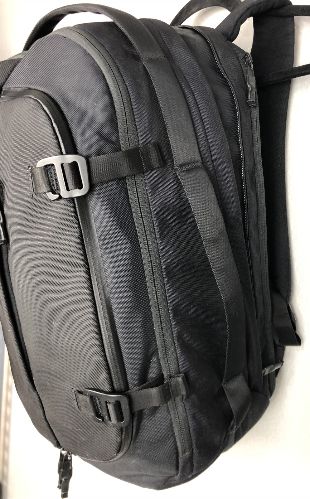 Timbuk2 Never Check Expandable Backpack Black Cordura Fabric Laptop Travel