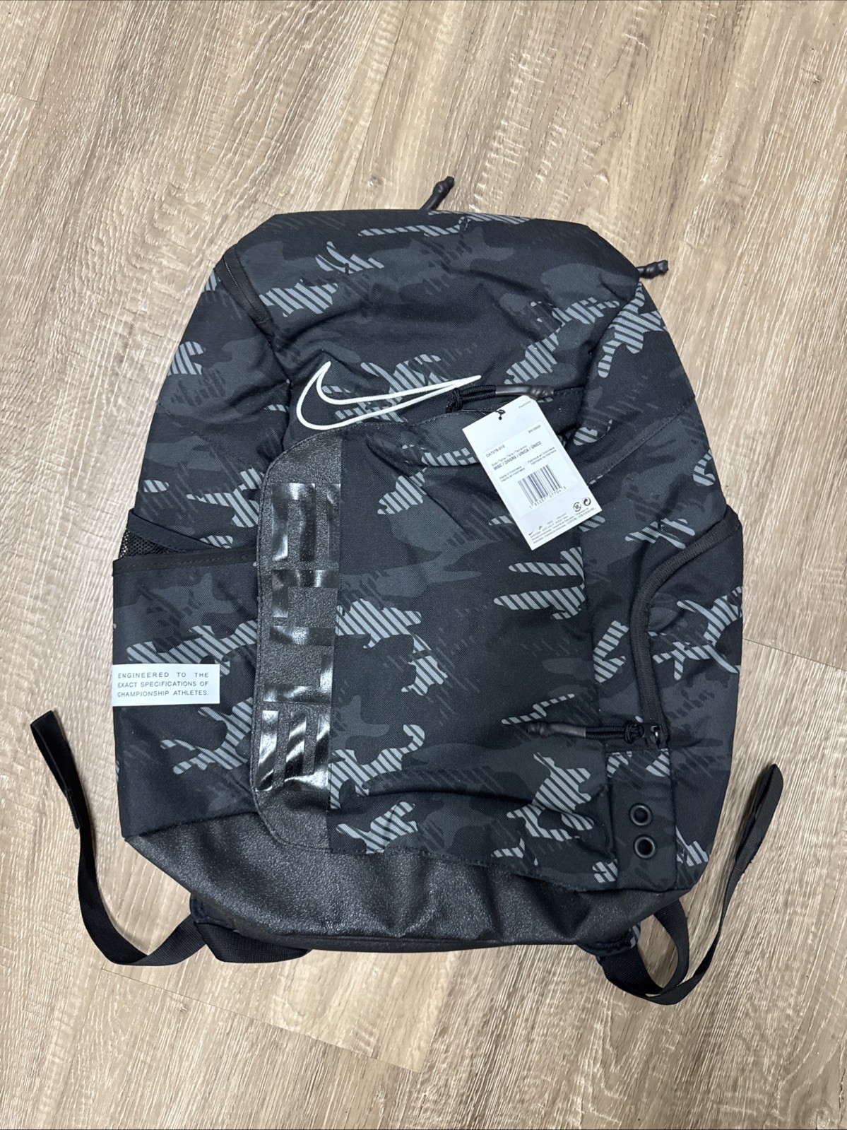 Nike Elite Pro Backpack ‘Black Camo’ -DA7278 010 -NEW WITH TAGS-