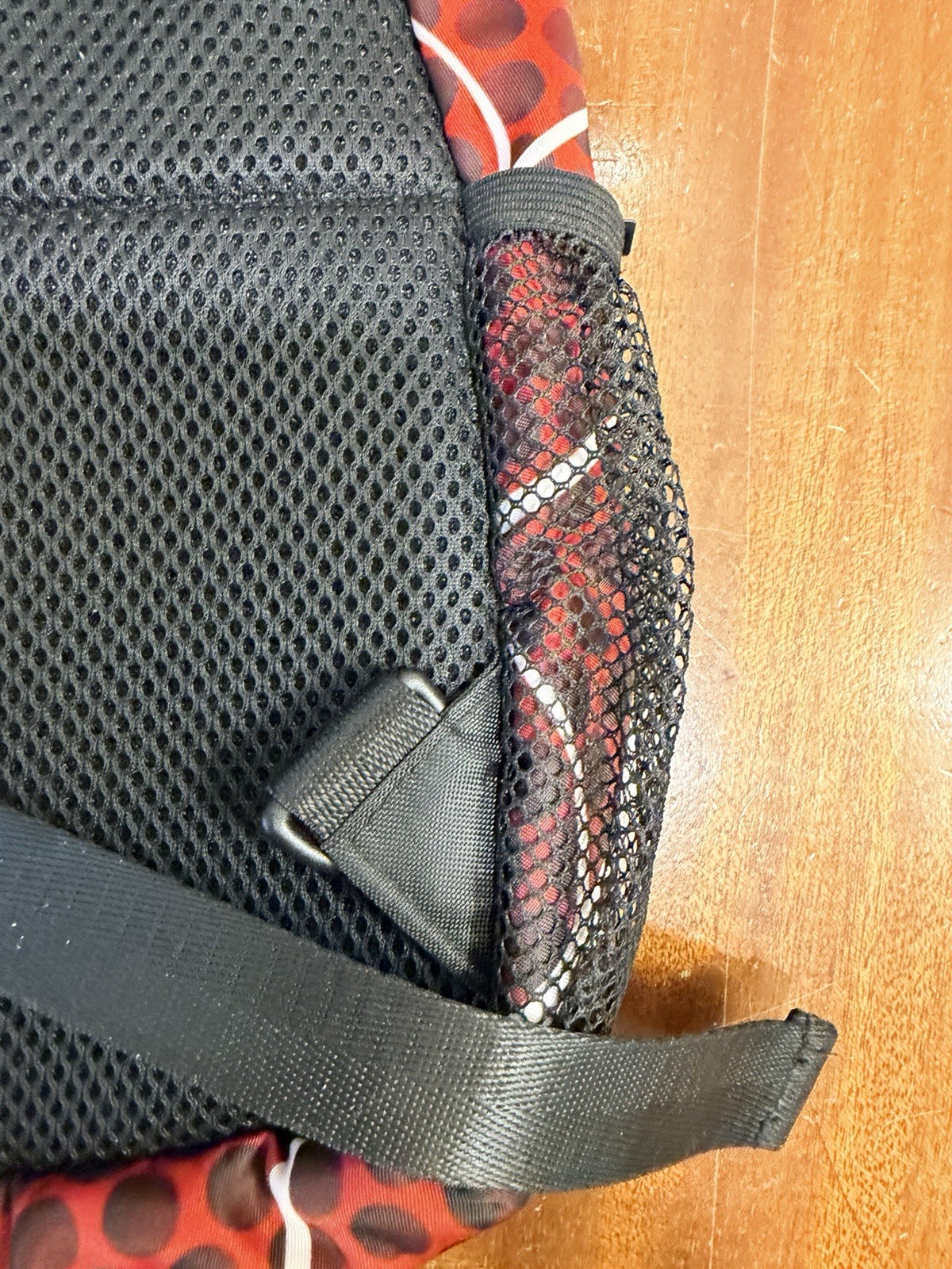 Spider-Man Sling Backpack Bag Red Black Web Polka Dot 11.5″ x 7.5″