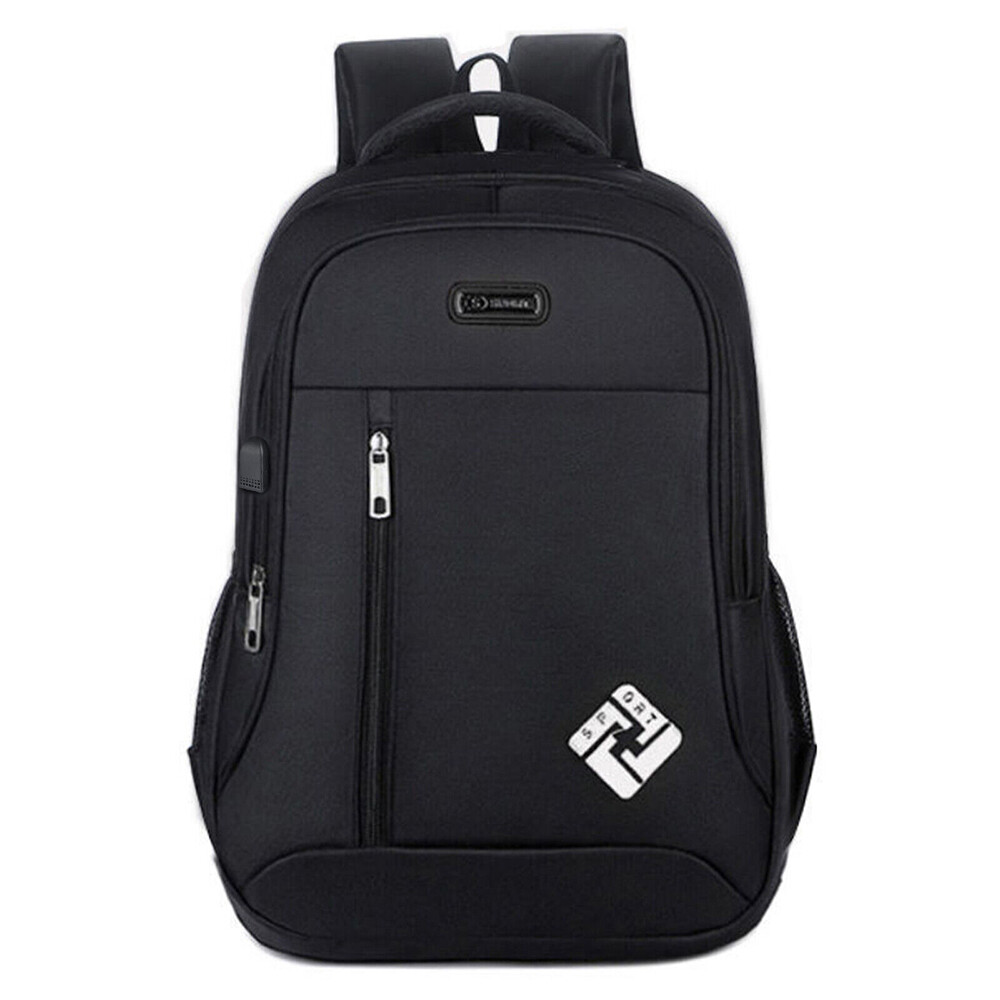 Oxford Anti-theft Laptop Backpack Travel Business Shool Book Bag w USB Port