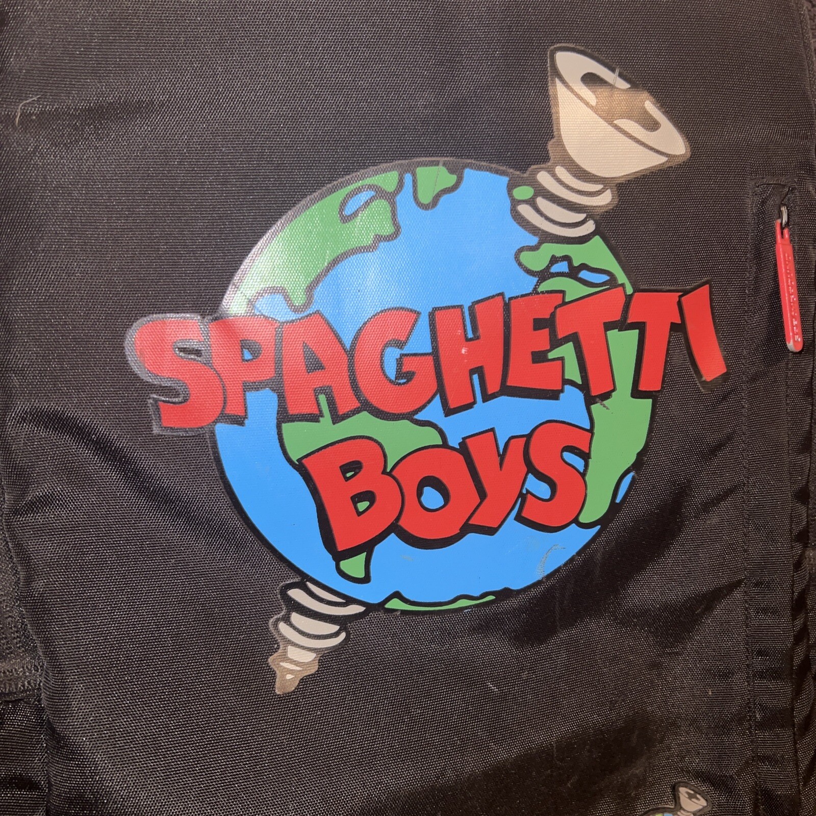 RARE Sprayground Spaghetti Boys Screw The World Backpack And Stickers Read Desc