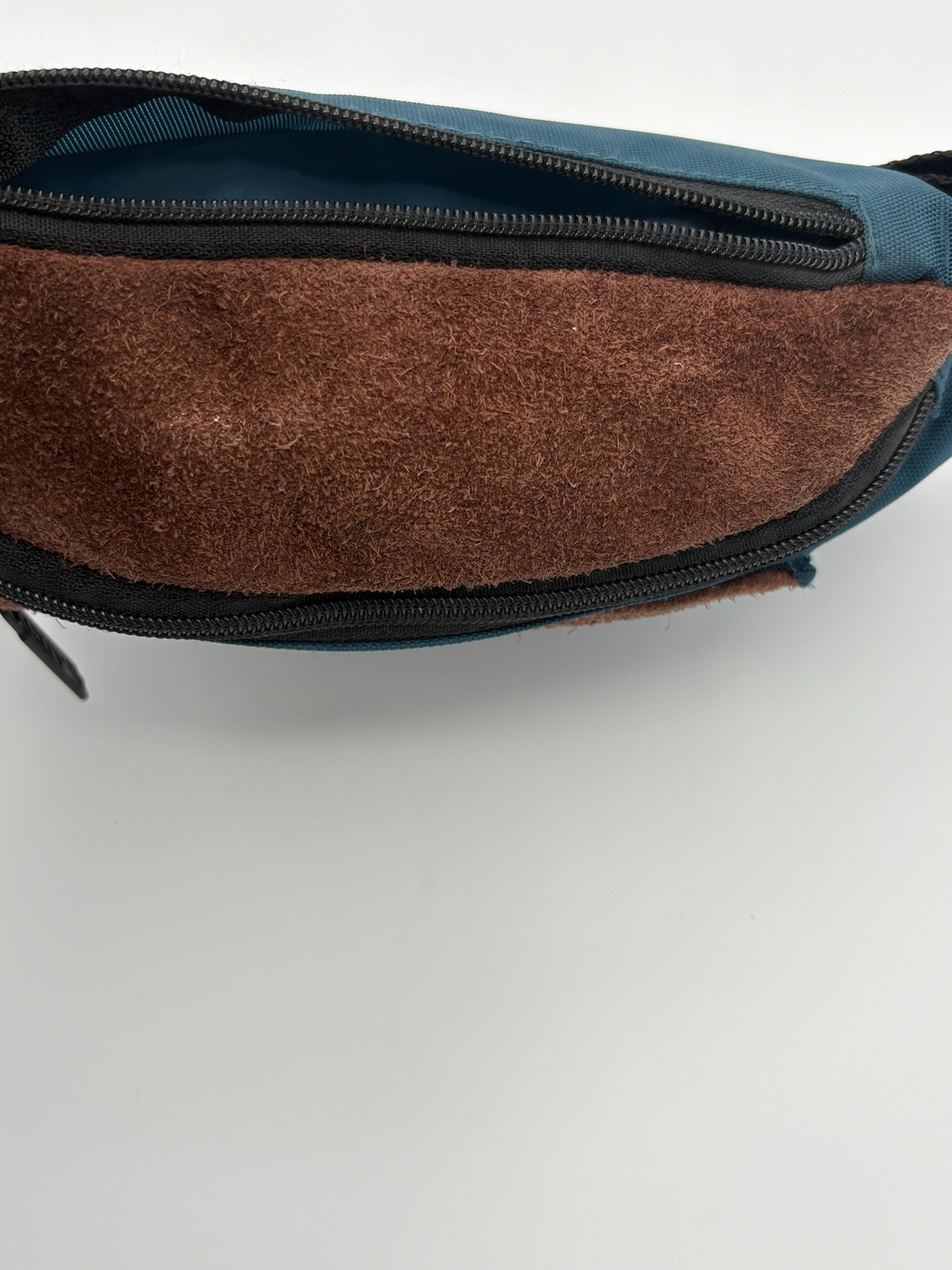 Vintage Northwest Territory Fanny Pack 90s Waist Belt Bag Hiking Suede Leather