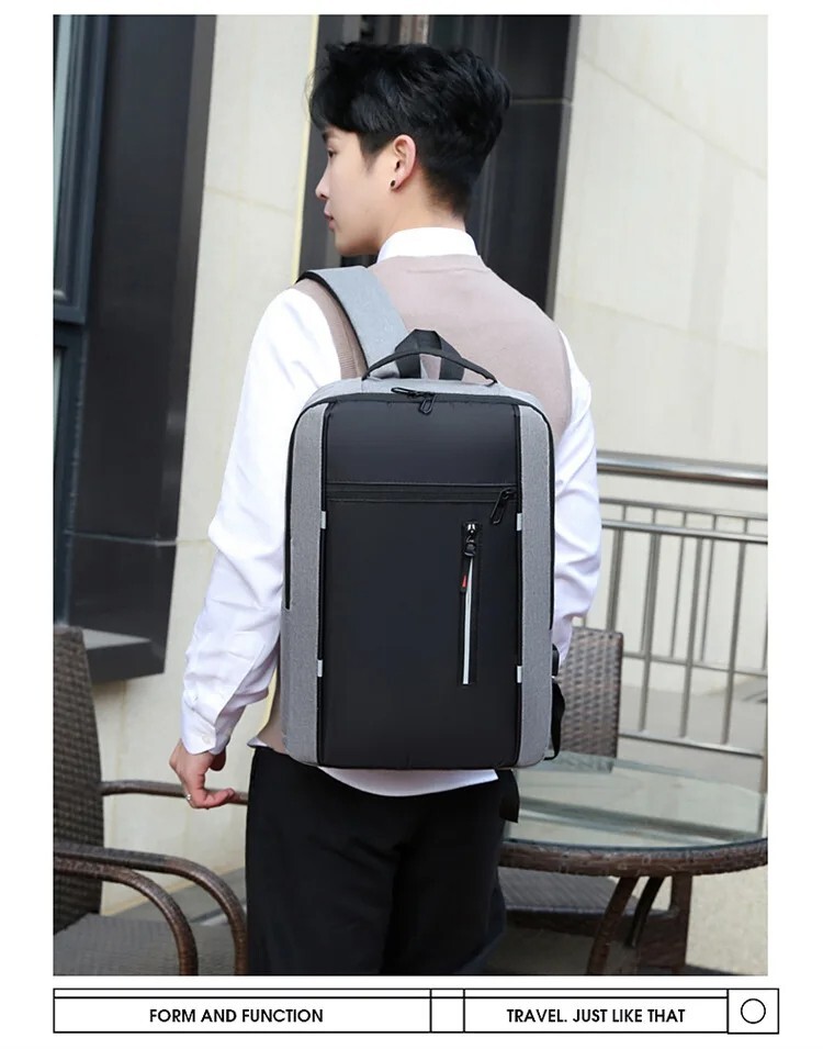 Business Backpack Waterproof, Men USB 15.6 Inch Laptop, school Backpack .