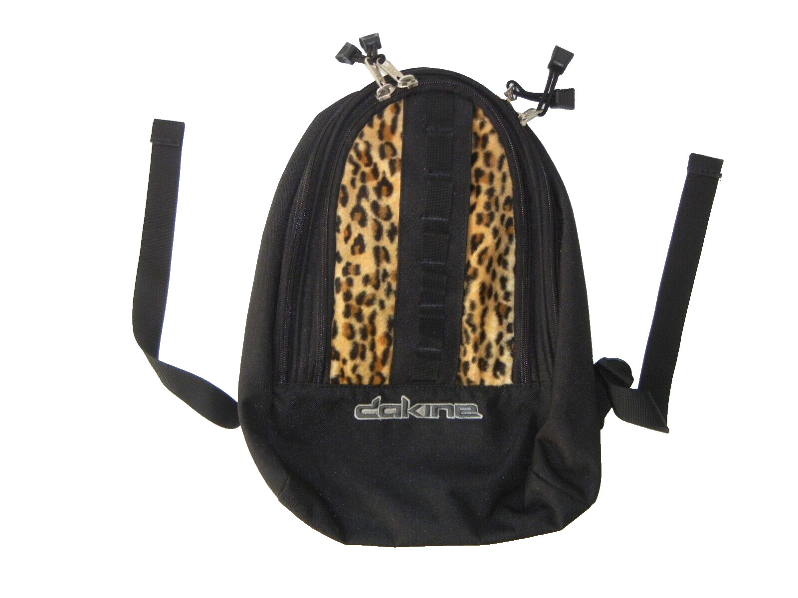 DAKINE Black/Leopard Print MINI BACKPACK Small School Book Kid Youth Skate Bag