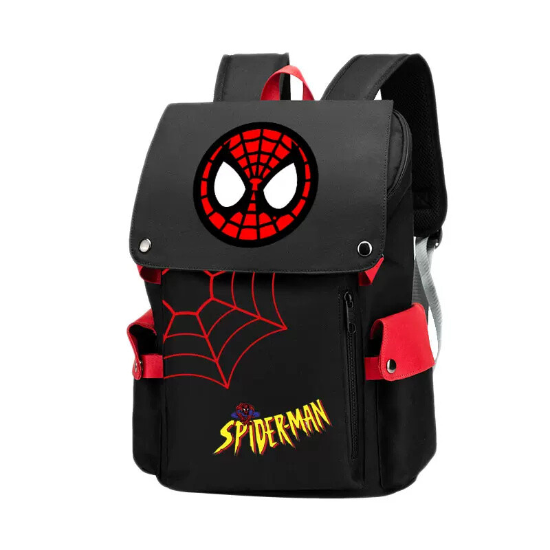Marvel Comics Spider Man Laptop Bag Backpack Canvas Outdoor Travel Bag Knapsack