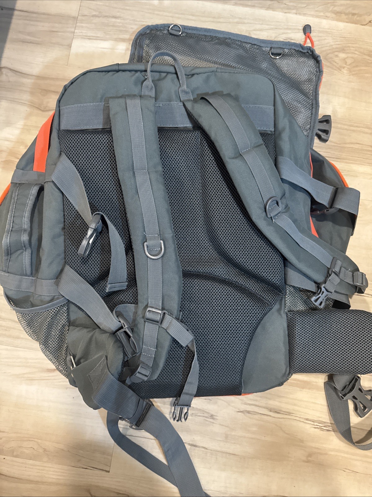 Cabin Max Equator Travel Backpack 44L Flight Approved Carry On Grey Orange
