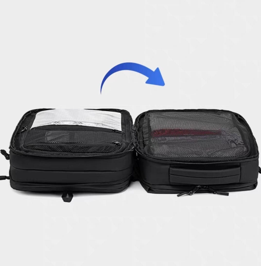 Sleek Black Travel Backpack