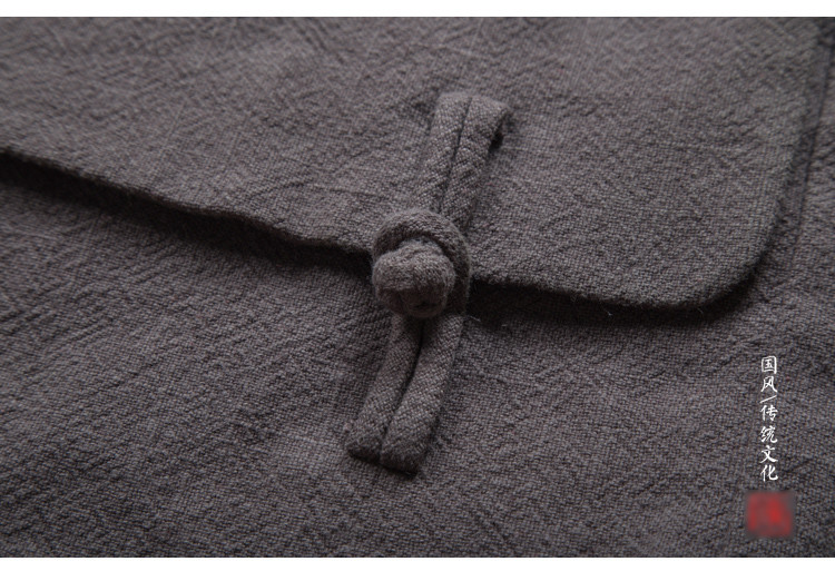 Chinese Cotton Linen Shoulder Bag Zen Buddhist Monk Meditation Crossbody Bags