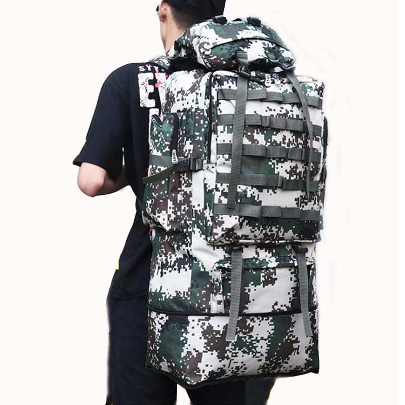 100L Military Backpack Tourist Trekking Foldable Army Molle Bag