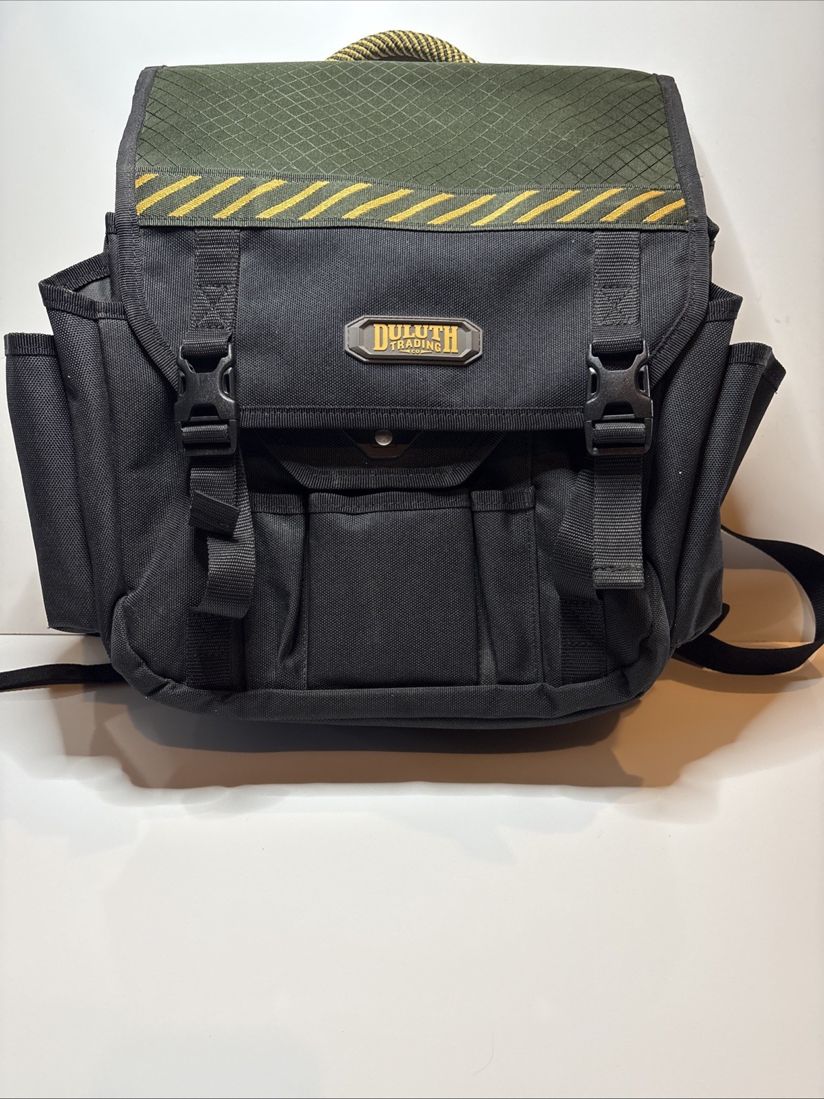 Duluth Trading Laptop Mechanic Electrician Multi Pocket Messenger Tool Bag Black