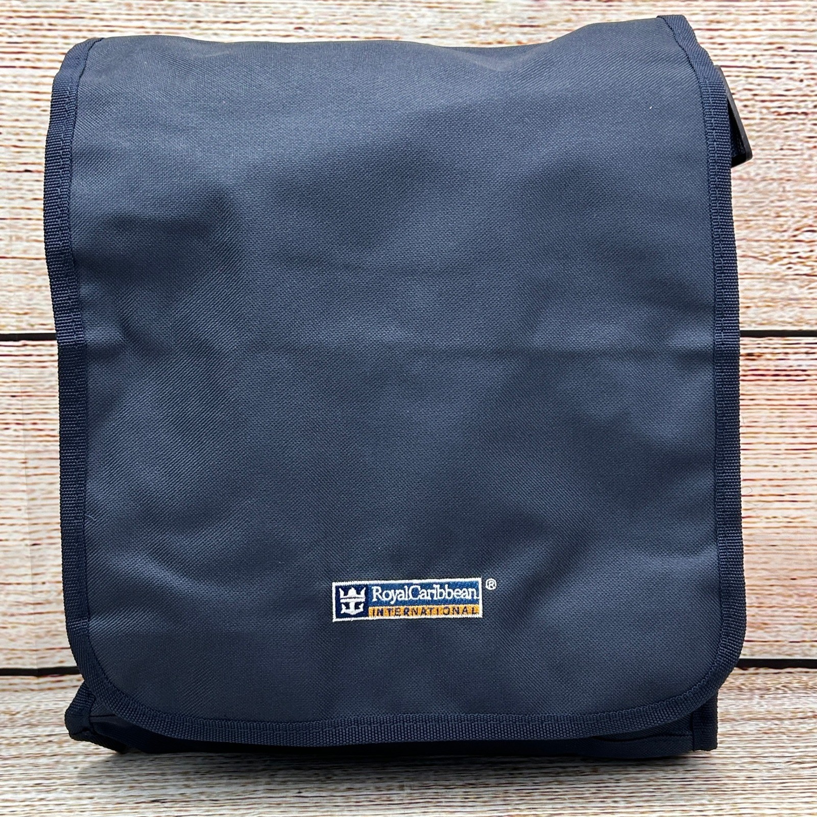 Royal Caribbean International Messenger Bag Navy Blue Canvas Travel Crossbody
