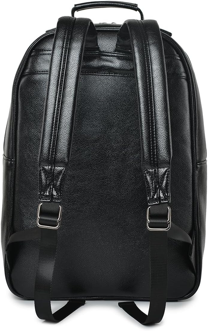 3D Lion Backpack Designer Vegan Leather Rivets Black Gold Large Unique New