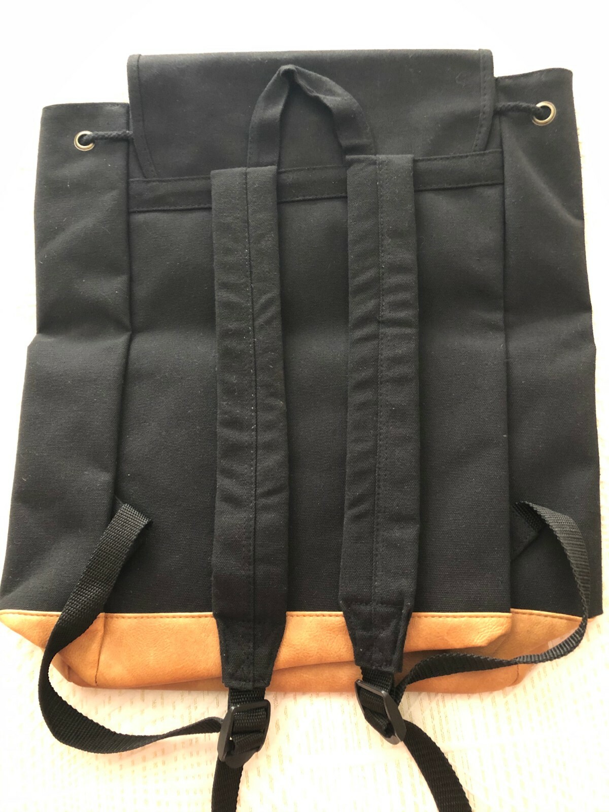 DSW Exclusive Black Canvas Backpack