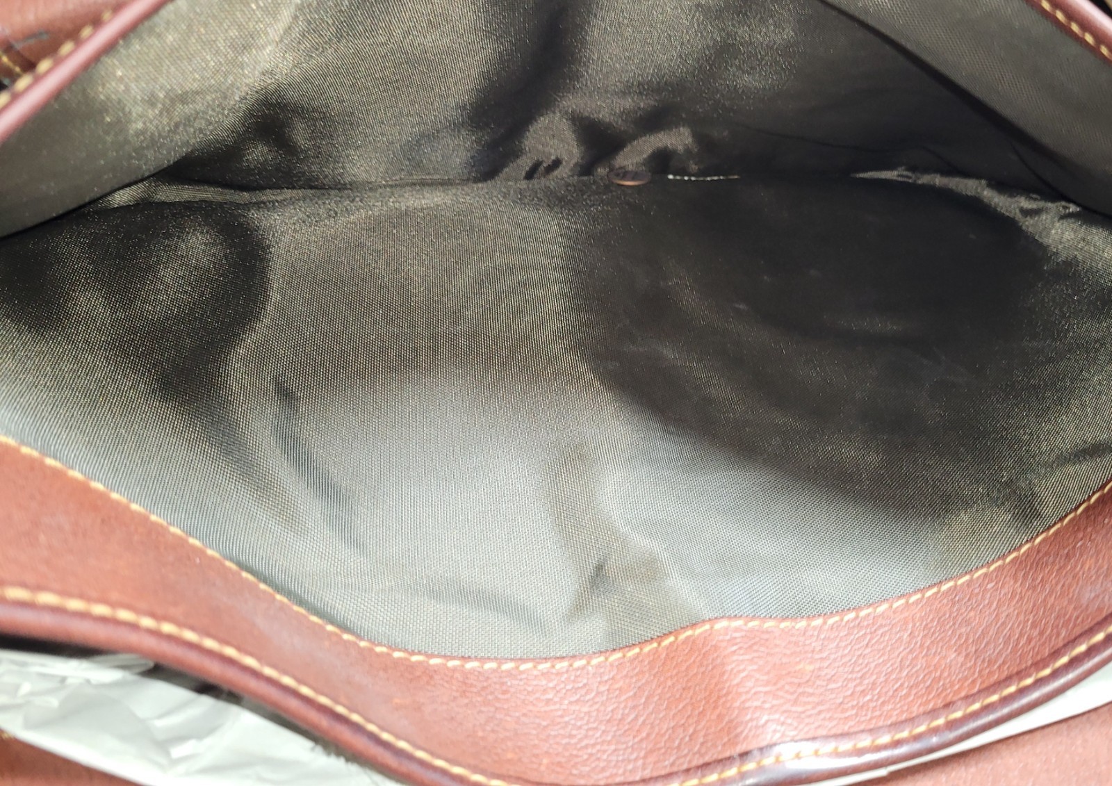 Orvis Leather Briefcase / saddle bag