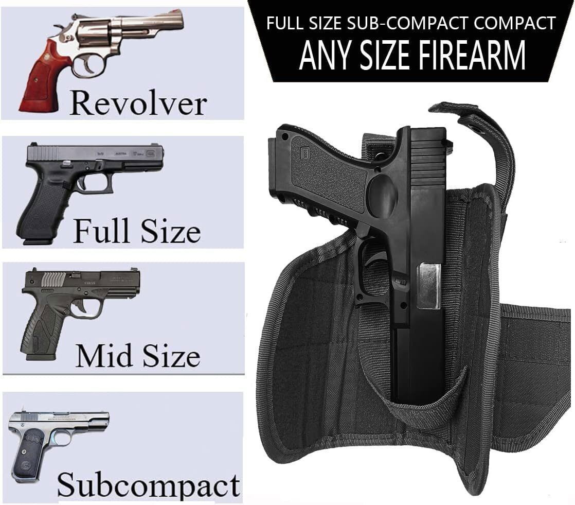 Tactical Adjustable Pistol Gun Drop Leg Thigh Holster with Mag Pouch Right Hand