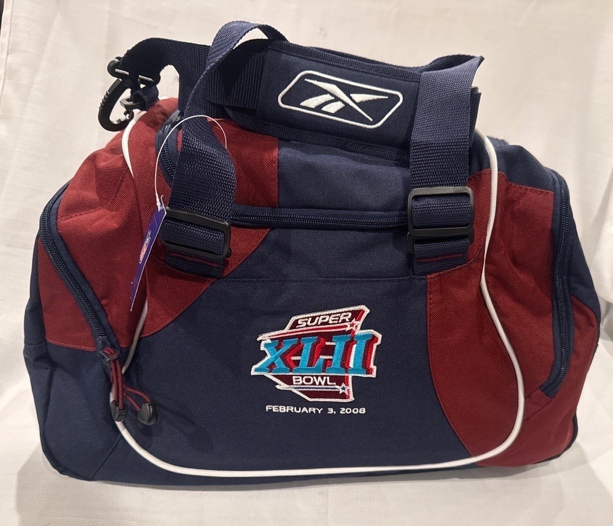 Reebok Super Bowl XLII Sports Duffel Bag brand new with tags