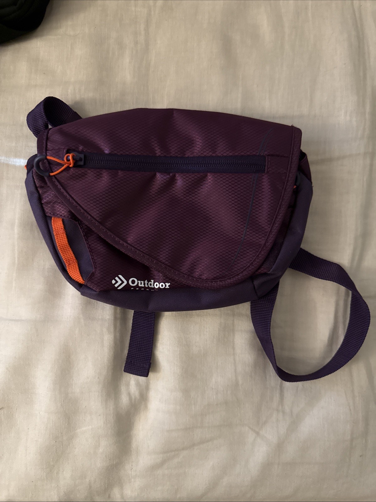 Outdoor Products Purple Fanny Pack Belt Pouch Waist Hiking Crossbody Bag