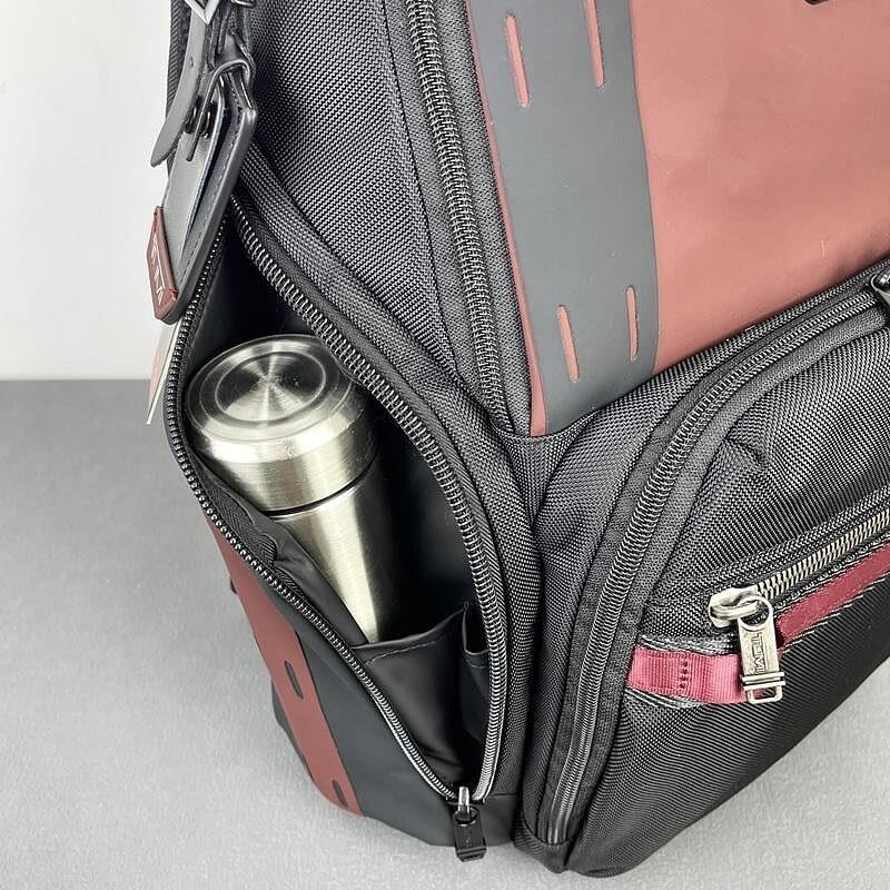 TUMI ALPHA BRAVO SEARCH Red x Black Backpack PC Pocket Nylon Outlet Product
