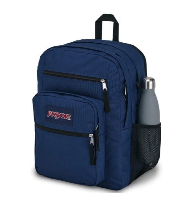 JanSport Big Student Backpack 15” Laptop Sleeve, Haul Handle Navy Brand New