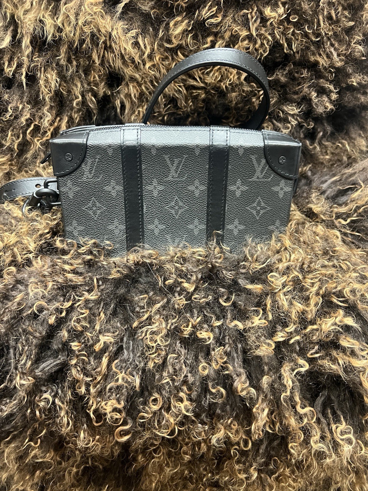 Authentic Louis Vuitton Mini Soft Trunk – Monogram Eclipse matte black hardware