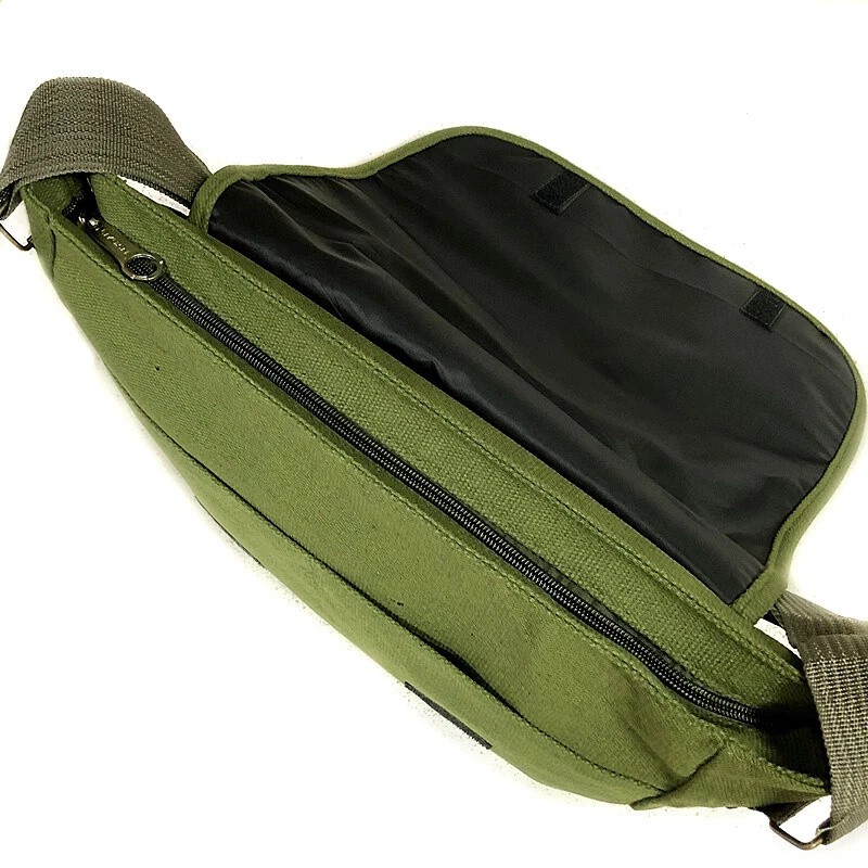 China Chairman Mao “Service to the People” Shoulder Bag Green Messenger Bag