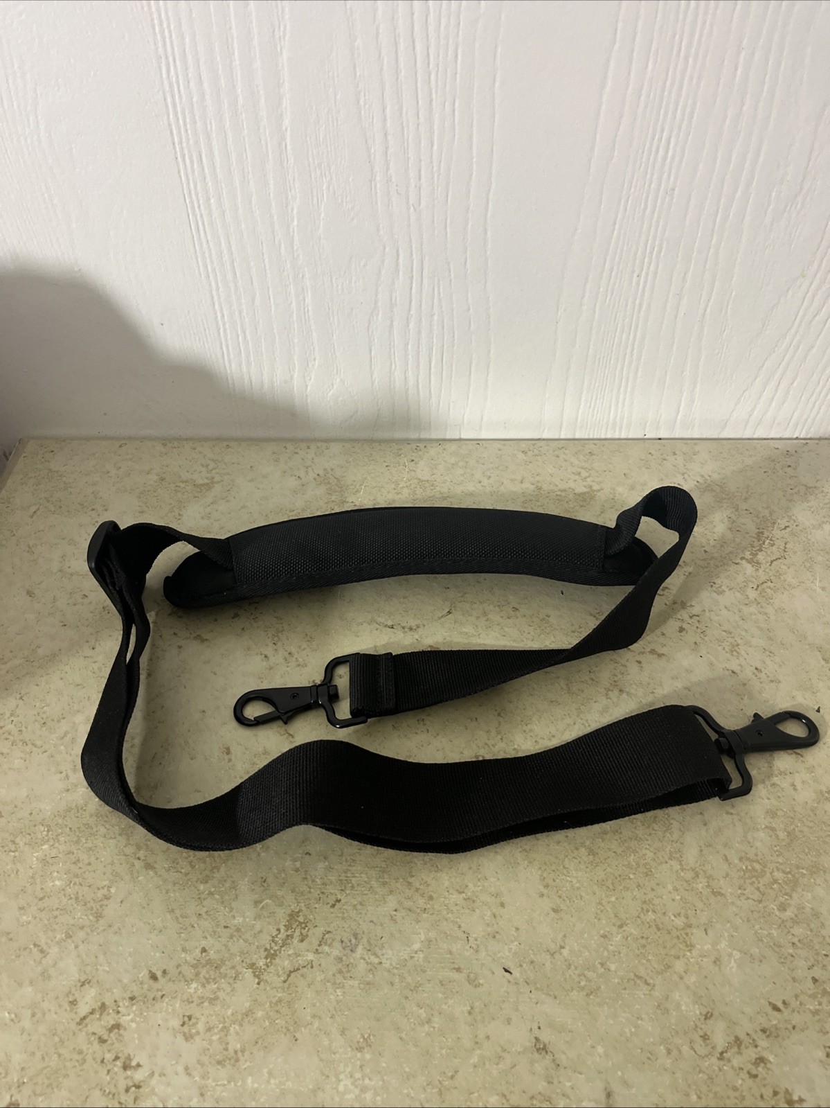 Black Padded Shoulder Strap 40” 1.5″ width