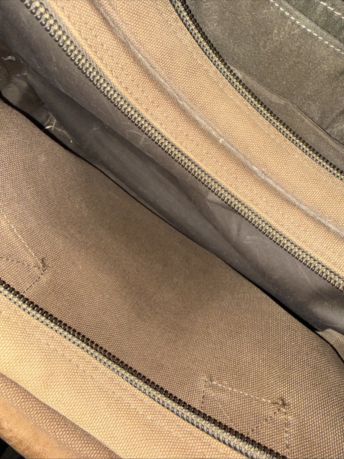 Cabela’s Brown Canvas & Leather Fishing Hunting Camping Large Travel Luggage Bag