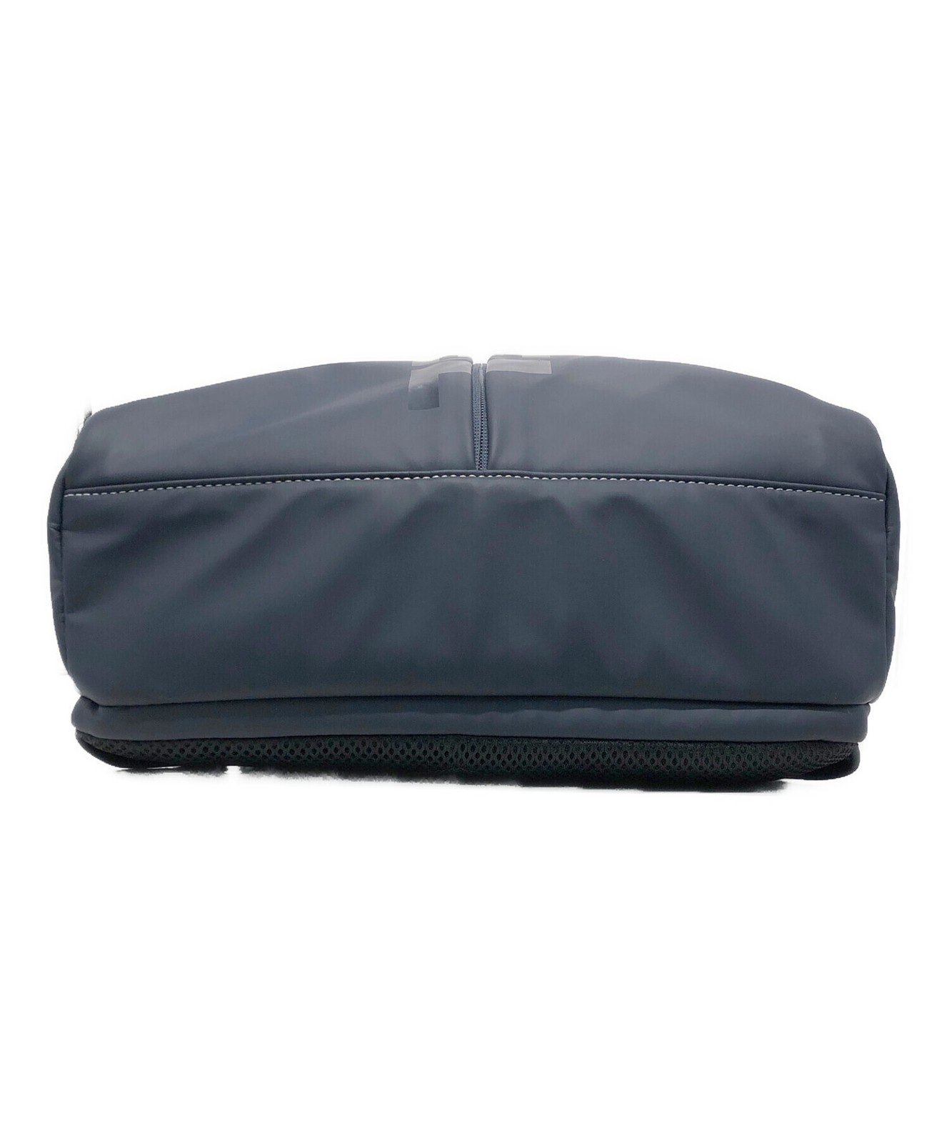 DIESEL Navy Polyurethane Backpack Men Zip Pockets Auth